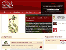 Tablet Screenshot of cvicek.si